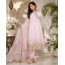 Baby Pink Floral Embroidered Crape Boutique Unstitched Suit Baby Pink Floral Embroidered Crape Boutique Unstitched Suit