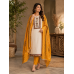 Mustard Bloom Chikankari Cotton Boutique Unstitched Suit Set Mustard Bloom Chikankari Cotton Boutique Unstitched Suit Set