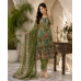 Olive Green Multi-Color Floral Embroidered Crape Boutique Unstitched Suit Olive Green Multi-Color Floral Embroidered Crape Boutique Unstitched Suit