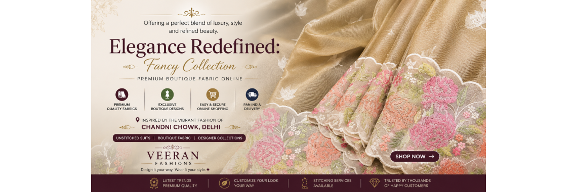 Buy Boutique Fabric Online from Veeran Fashions