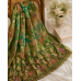 Olive Green Multi-Color Floral Embroidered Crape Boutique Unstitched Suit Olive Green Multi-Color Floral Embroidered Crape Boutique Unstitched Suit