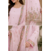 Baby Pink Floral Embroidered Crape Boutique Unstitched Suit Baby Pink Floral Embroidered Crape Boutique Unstitched Suit