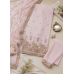 Baby Pink Floral Embroidered Crape Boutique Unstitched Suit Baby Pink Floral Embroidered Crape Boutique Unstitched Suit