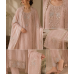 Pastel Peach Mal Cotton Unstitched Boutique Suit Set with Cutwork Details Pastel Peach Mal Cotton Unstitched Boutique Suit Set with Cutwork Details