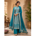 Blue Jacquard Unstitched Boutique Suit Set with Banarasi Designer Dupatta Blue Jacquard Unstitched Boutique Suit Set with Banarasi Designer Dupatta