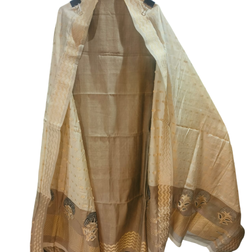 Maheshwar Heritage Cotton-Work Suit
